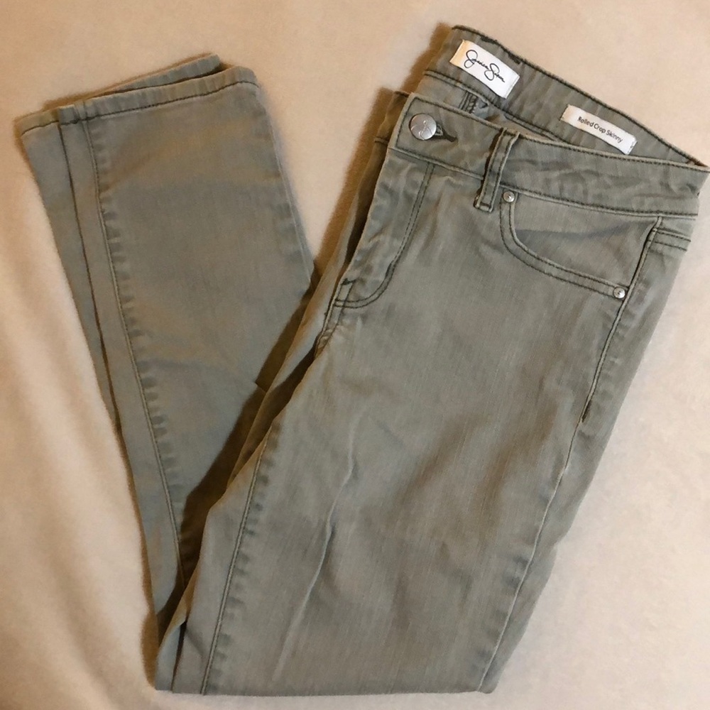 Rolled Crop Skinny Jeans